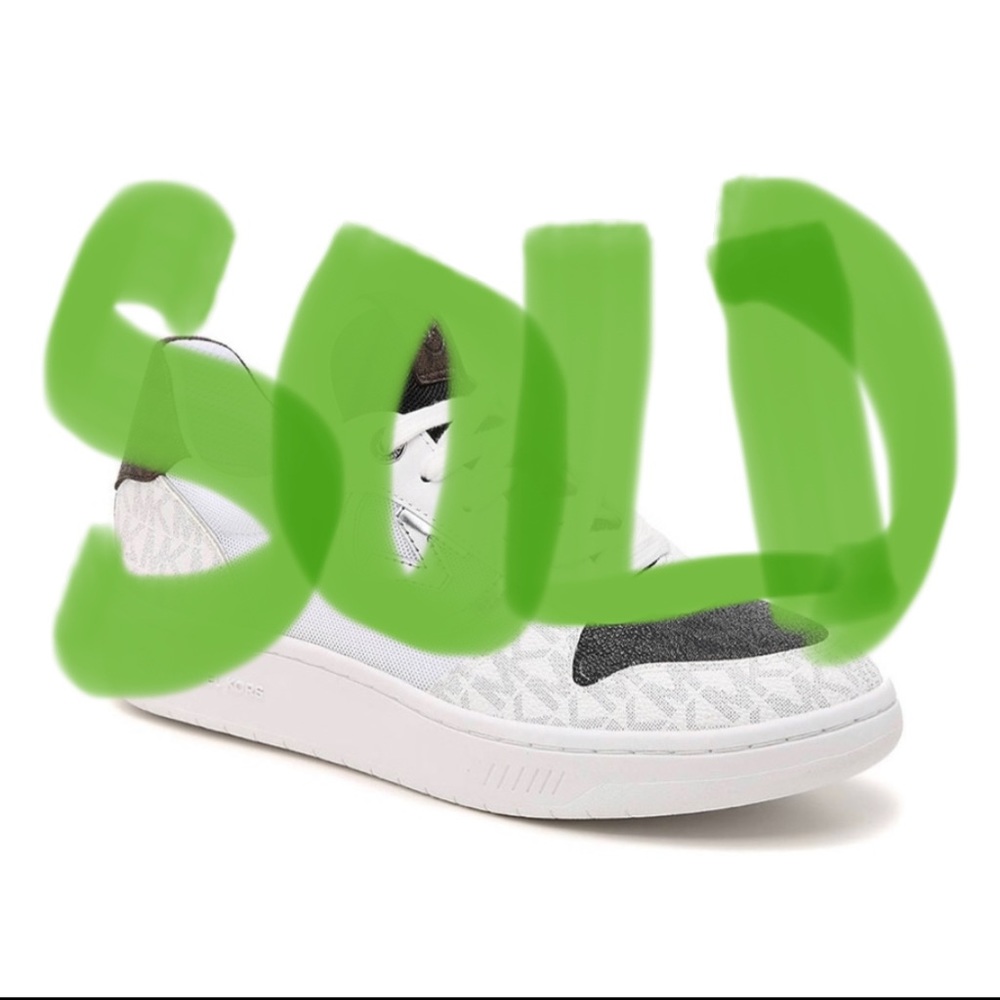 Michael Kors Gertie Lace Up White Brown Silver